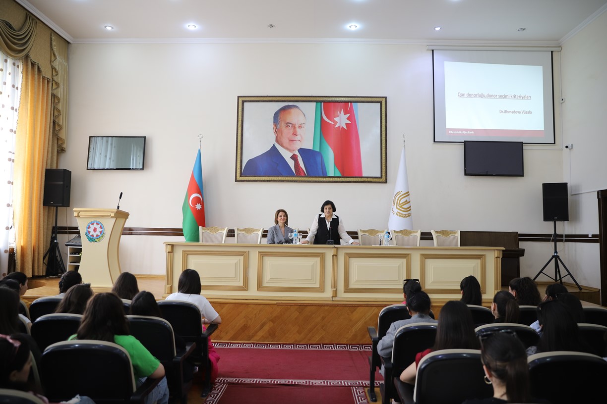 Gəncə Dövlət Universitetində maarifləndirici tədbir - FOTO