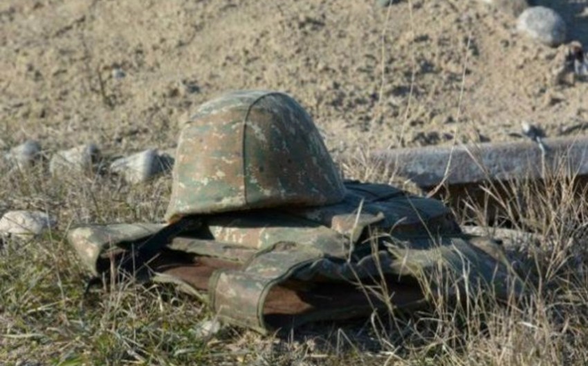 Erməni hərbçi minaya düşüb öldü