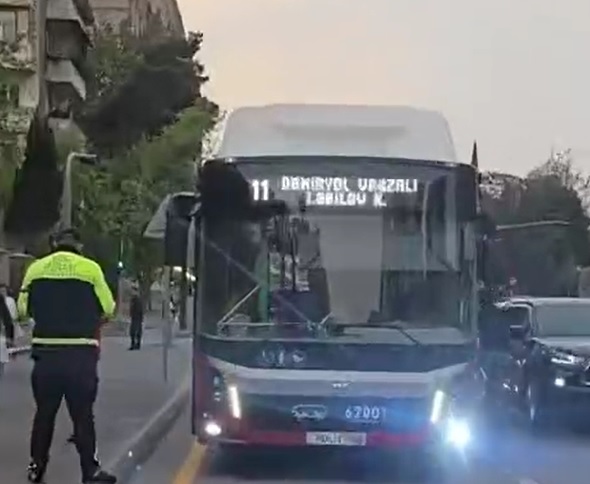 Piyadanı döyən "BakuBus" sürücüsü İŞDƏN ÇIXARILDI