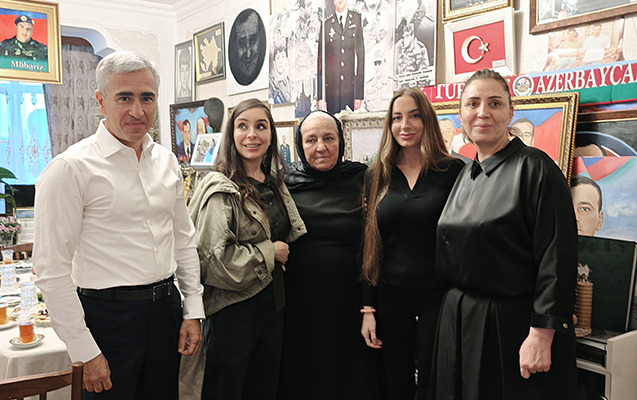 Leyla və Arzu Əliyevalar Polad Həşimovun evində - FOTO