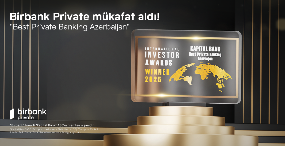 Birbank beynəlxalq mükafata layiq görüldü