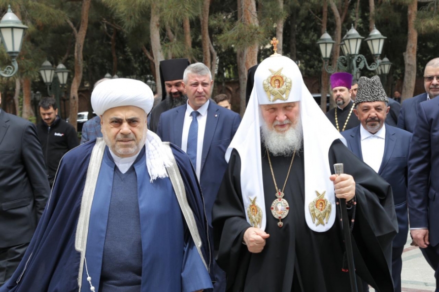 Şeyx Patriarx Kirillə erməni revanşizmindən danışdı