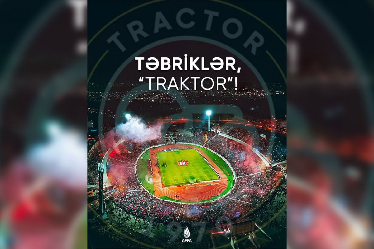 AFFA-dan "Traktor"a təbrik