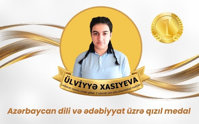 Bu məktəbin şagirdi ikiqat qızıl medalçı oldu