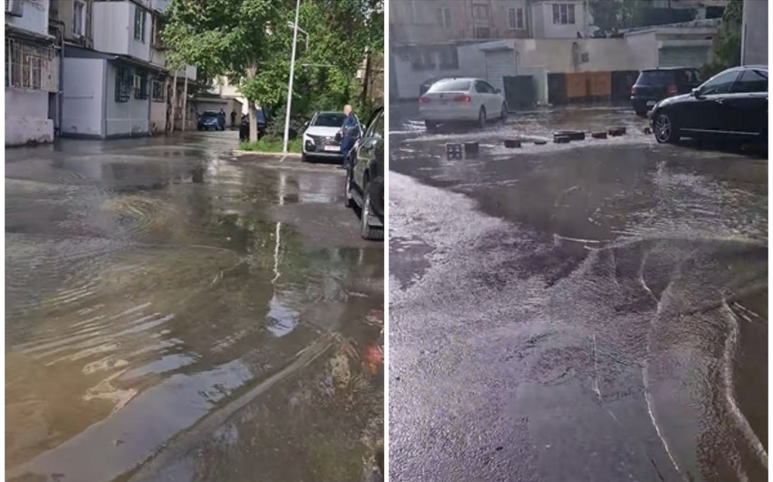 Yasamalda içməli su xəttində QƏZA