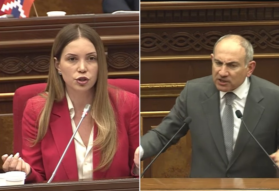 Ermənistan parlamentində dava: Paşinyan deputatı döymək istədi - VİDEO