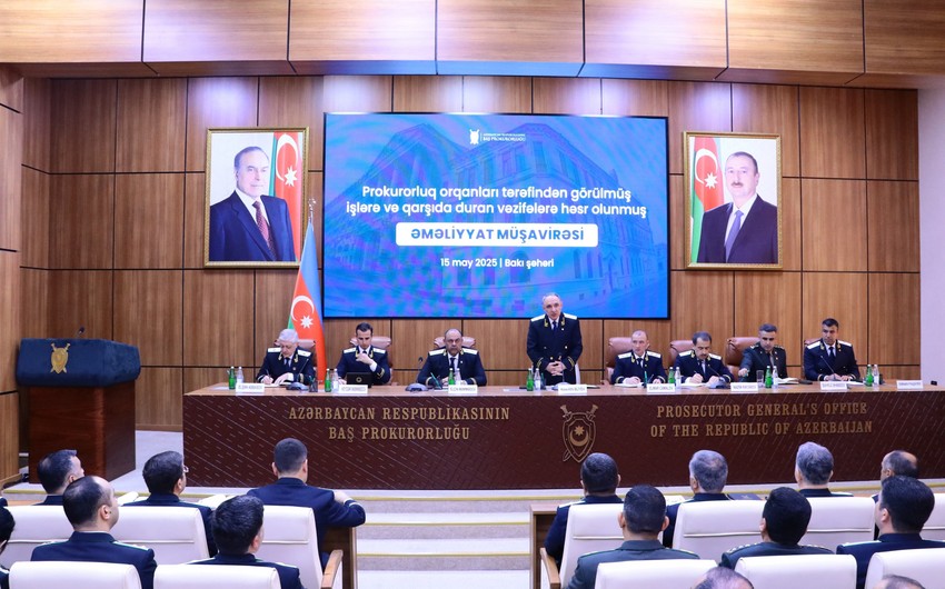 Baş Prokurorluqda əməliyyat müşavirəsi keçirildi