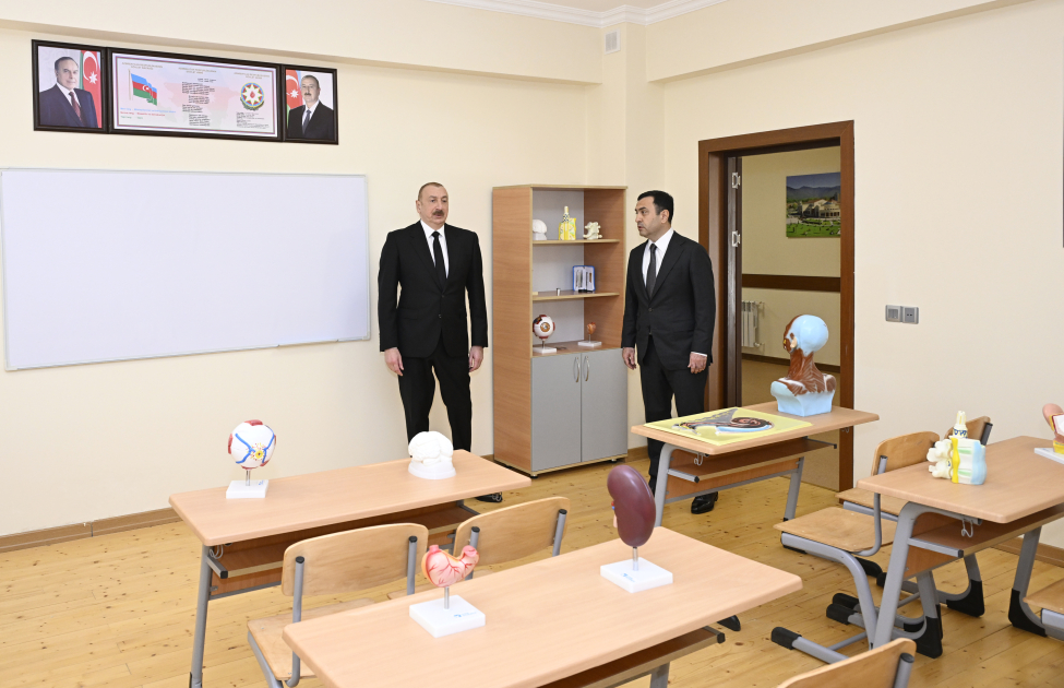 Prezident İsmayıllıda liseyin AÇILIŞINDA - FOTOLAR