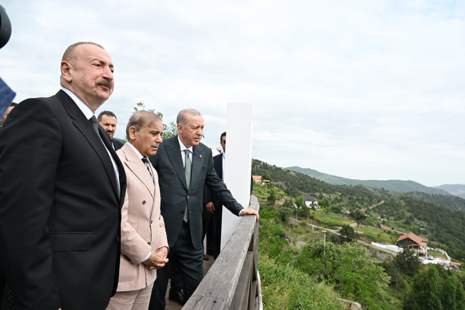 3 ölkənin lideri seyrangahda - FOTOLAR