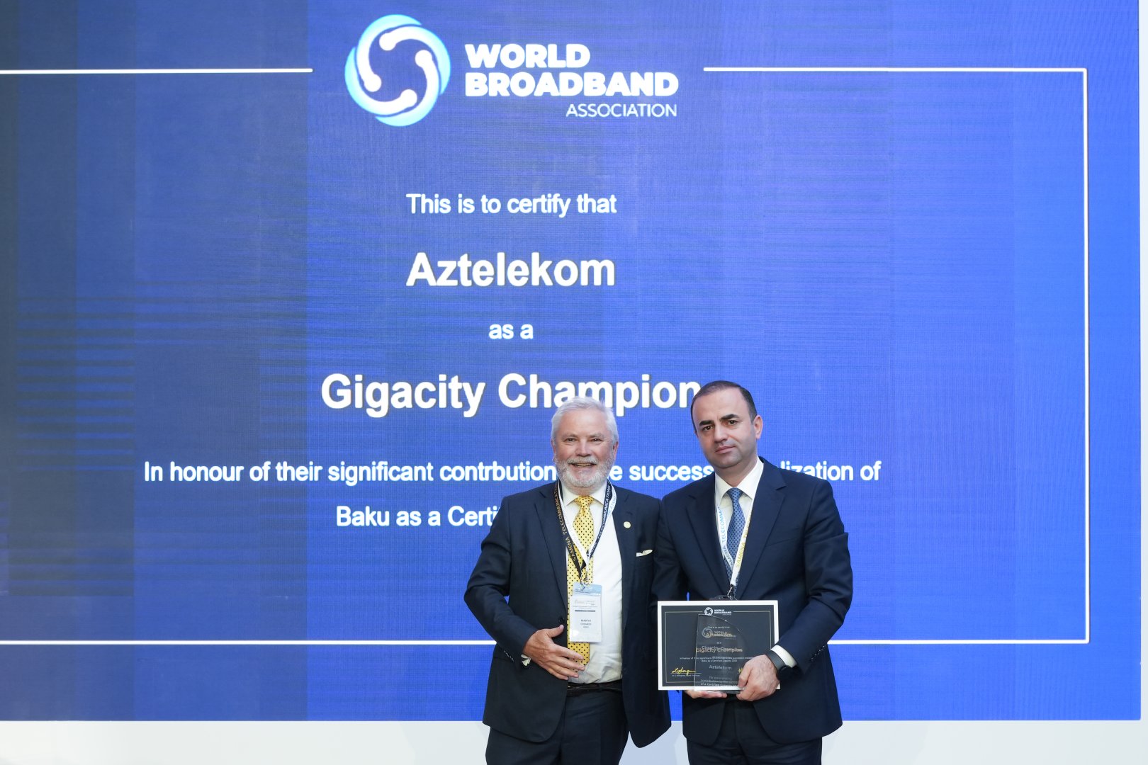 “Aztelekom” daha bir nüfuzlu beynəlxalq mükafata layiq görüldü