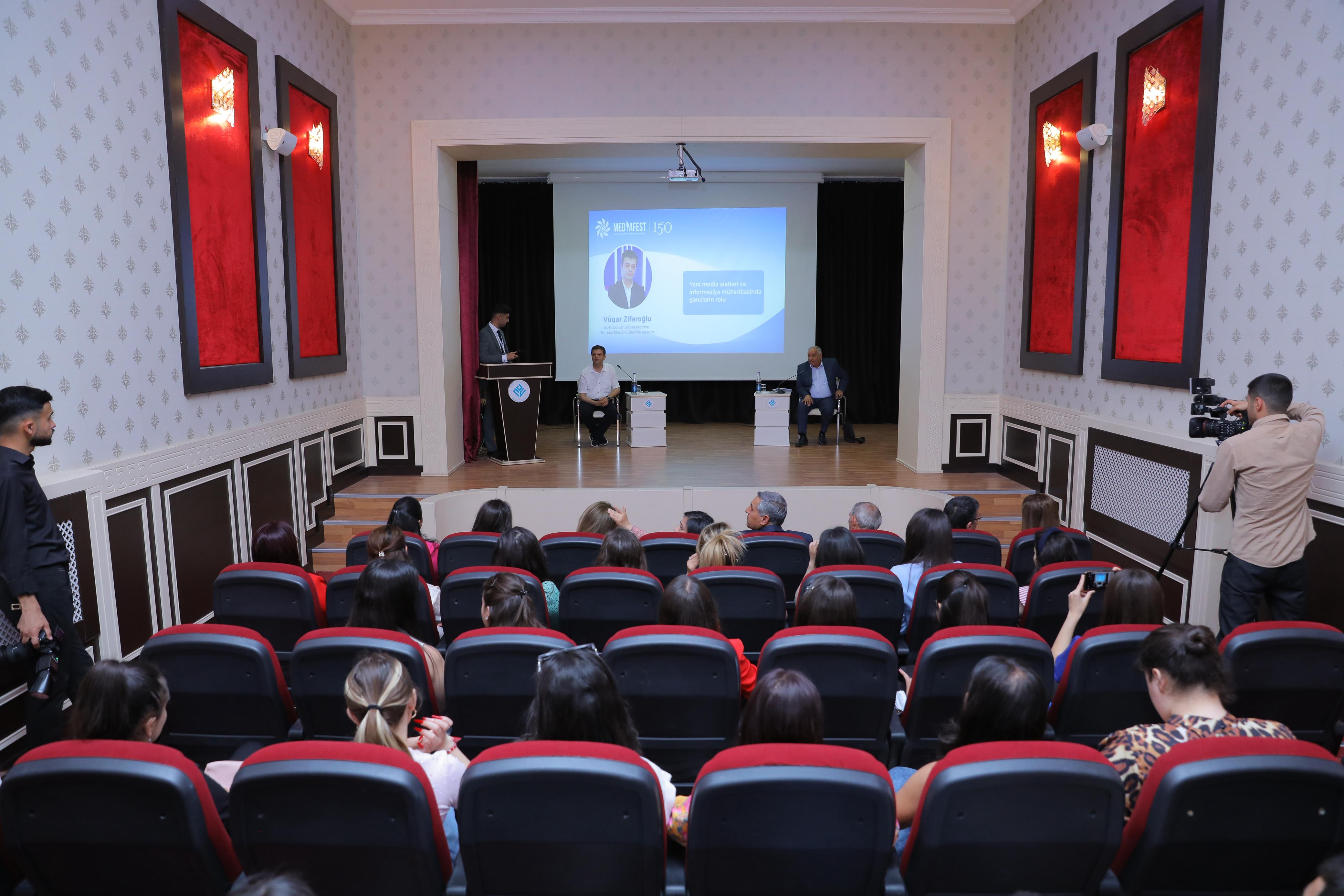 Naxçıvanda “MEDİAFEST-2025” çərçivəsində media tədqiqatçıları tələbələrlə görüşdü - FOTOLAR
