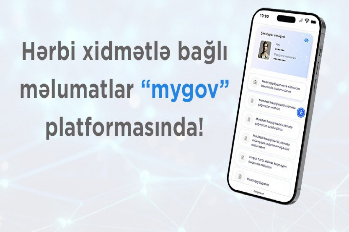 Hərbi xidmətlə bağlı məlumatlarda YENİLİK