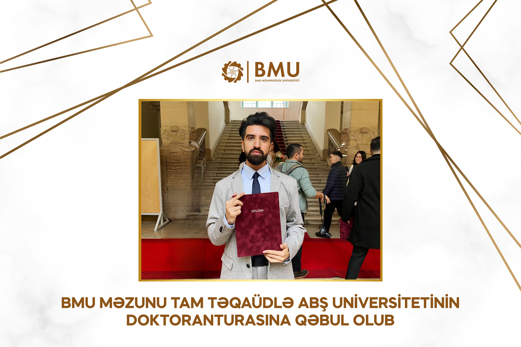 BMU məzunu tam təqaüdlə ABŞ universitetinə qəbul oldu