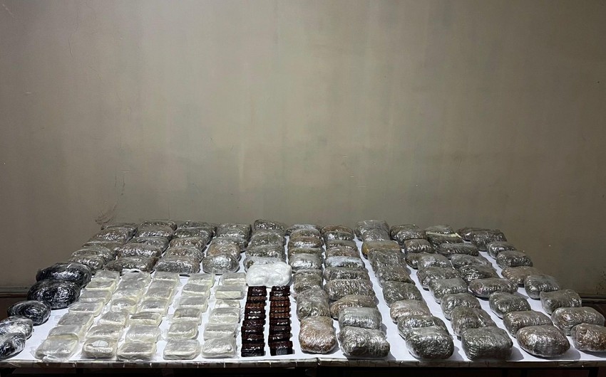 İrandan Azərbaycana 75 kq narkotik keçirilməsinin qarşısı alındı