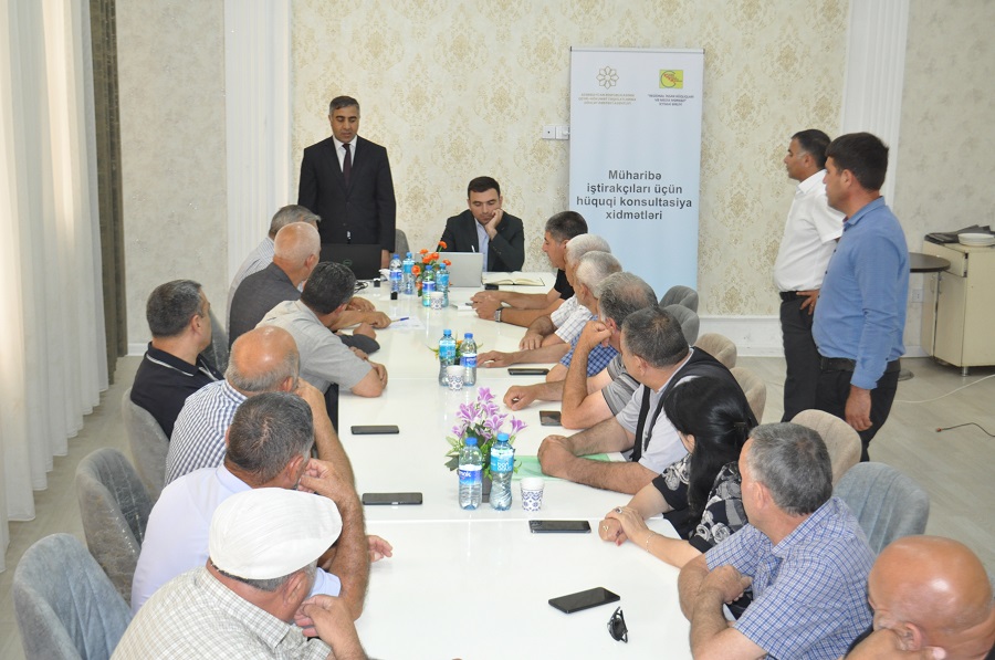 Ağcabədidə mühariribə iştirakçılarına hüquq xidməti göstərilib - FOTO