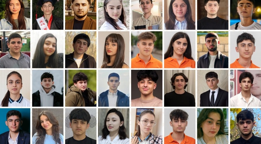 Bu gün məzun olan şəhid övladları -