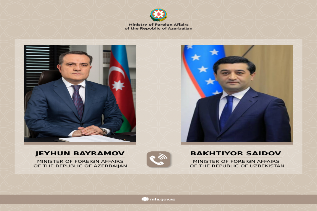 Ceyhun Bayramov özbək həmkarı ilə İsrail-İran qarşıdurmasını müzakirə etdi