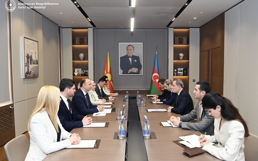 Ceyhun Bayramov Şimali Makedoniya Assambleyasının sədrini qəbul edib