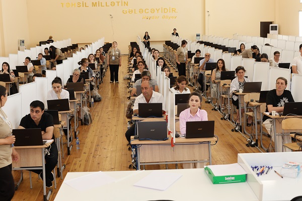 Qarabağ müəllimləri ilk dəfə sertifikasiya imtahanında - FOTO 