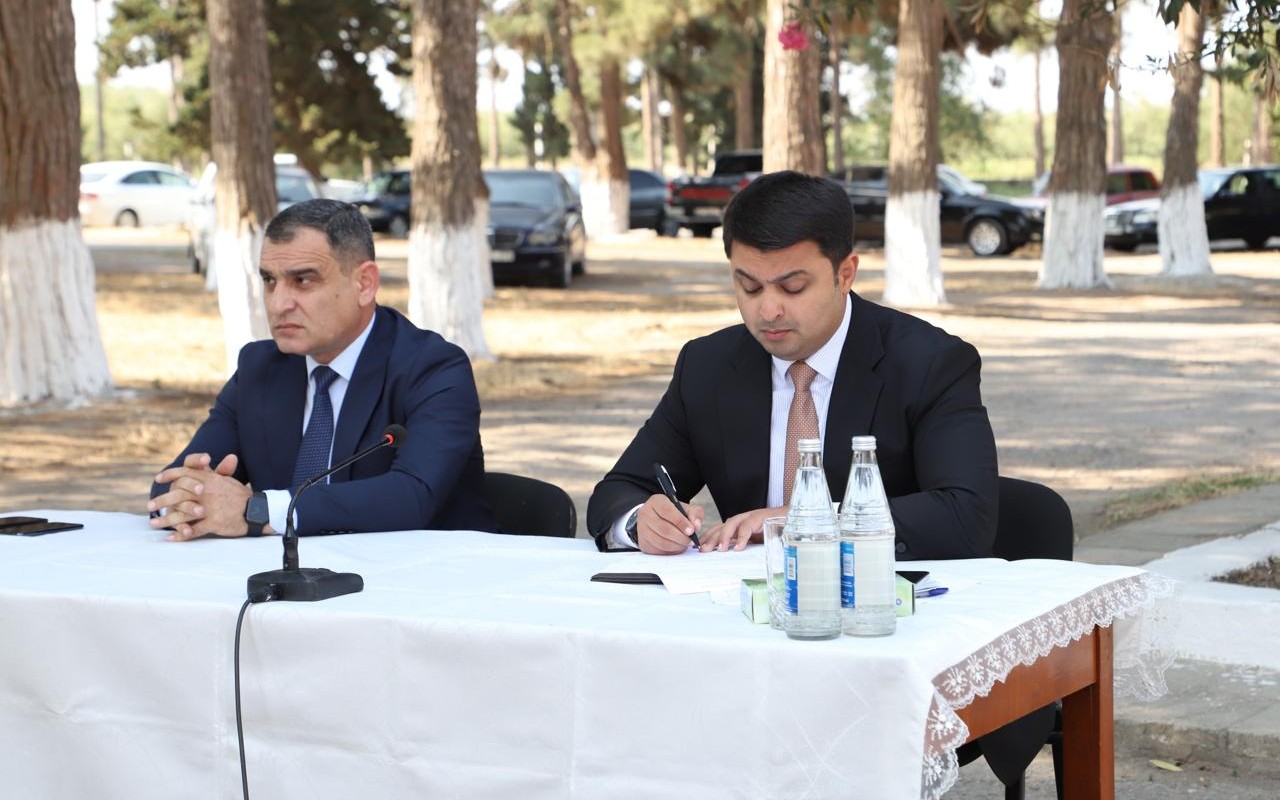 Neftçalanın icra başçısı səyyar görüş keçirib - FOTOLAR