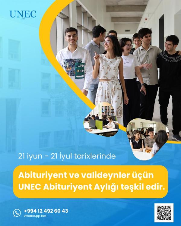 UNEC-də “Abituriyent Aylığı”na start verilib