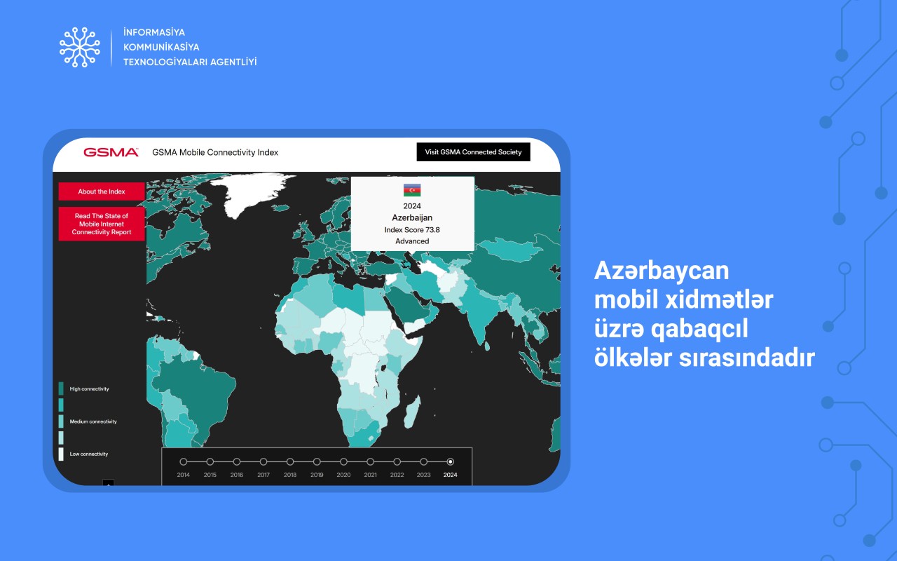Azərbaycan mobil xidmətlər üzrə qabaqcıl ölkələr sırasındadır