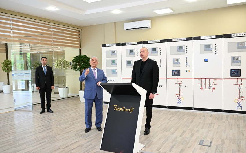 “Yevlax” qovşaq yarımstansiyasının açılışı oldu