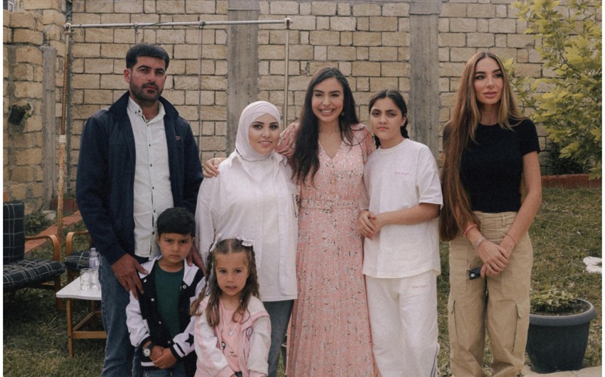 Leyla və Arzu Əliyevalar Xızıda arıçı ailəsi ilə görüşdü - FOTO