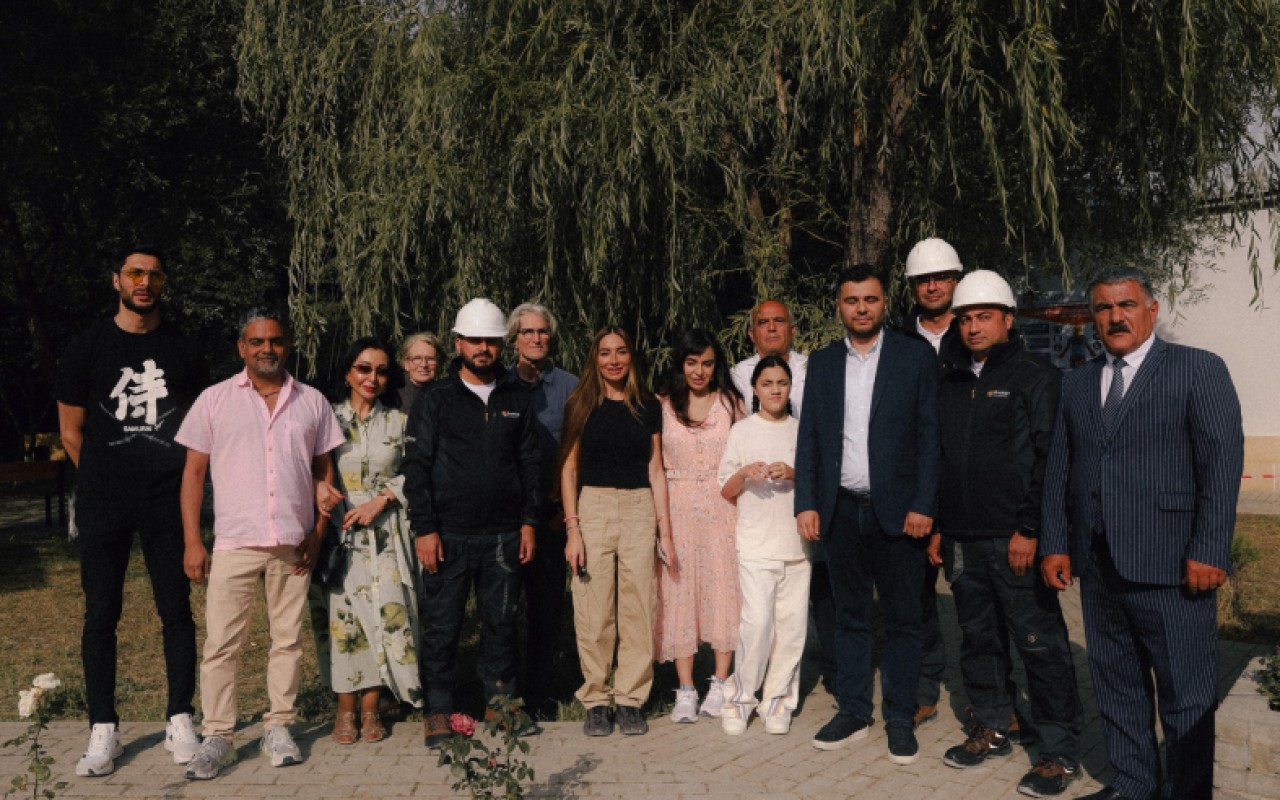 Leyla və Arzu Əliyevalar Altıağac Milli Parkında - FOTOLAR