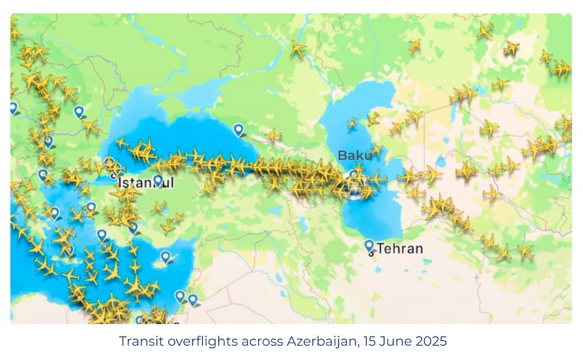 Gündəlik 110 əlavə uçuş Azərbaycan üzərindən keçib