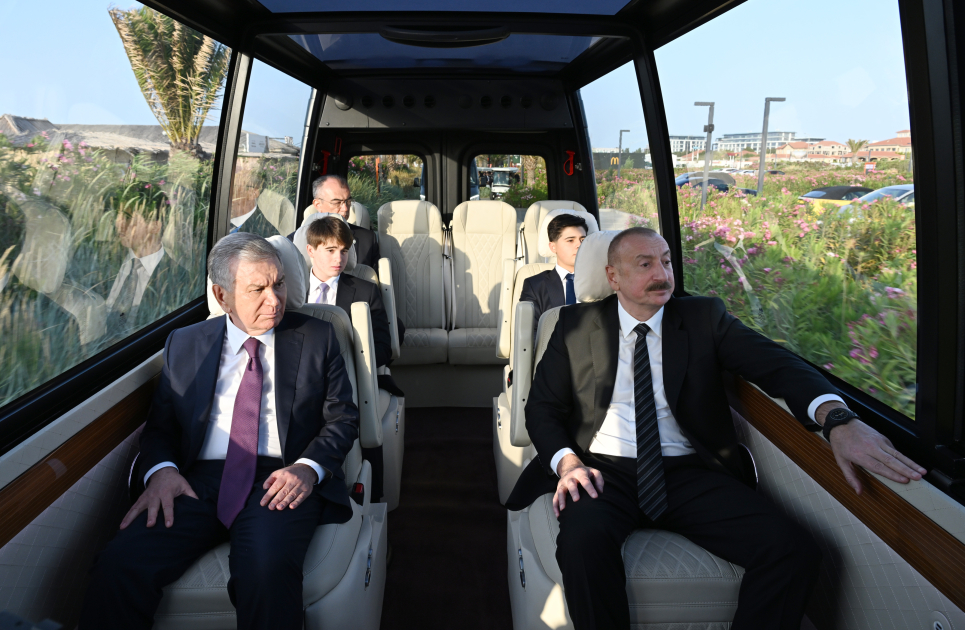 Azərbaycan və Özbəkistan liderləri “Sea Breeze”də - FOTO
