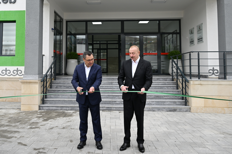 Manasın ruhu Xıdırlıda yaşayır - Prezidentlər məktəb açılışında - FOTOLAR