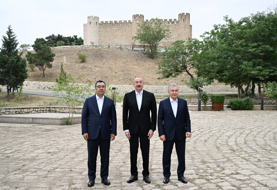 3 ölkənin lideri Şahbulaq qalasında - FOTO