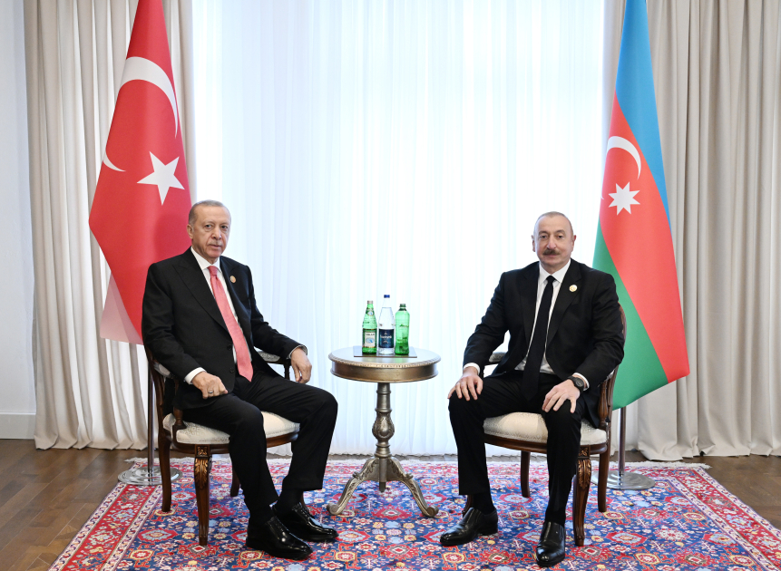 Ərdoğanla İlham Əliyev Xankəndidə görüşdü - FOTO