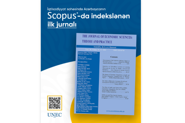 İqtisadiyyat elmi üzrə ilk: UNEC jurnalı SCOPUS-da