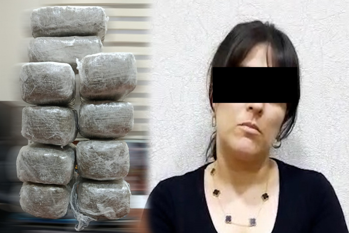 Bakıda qadının evində 10 kq narkotik aşkarlandı - GÖRÜNTÜ