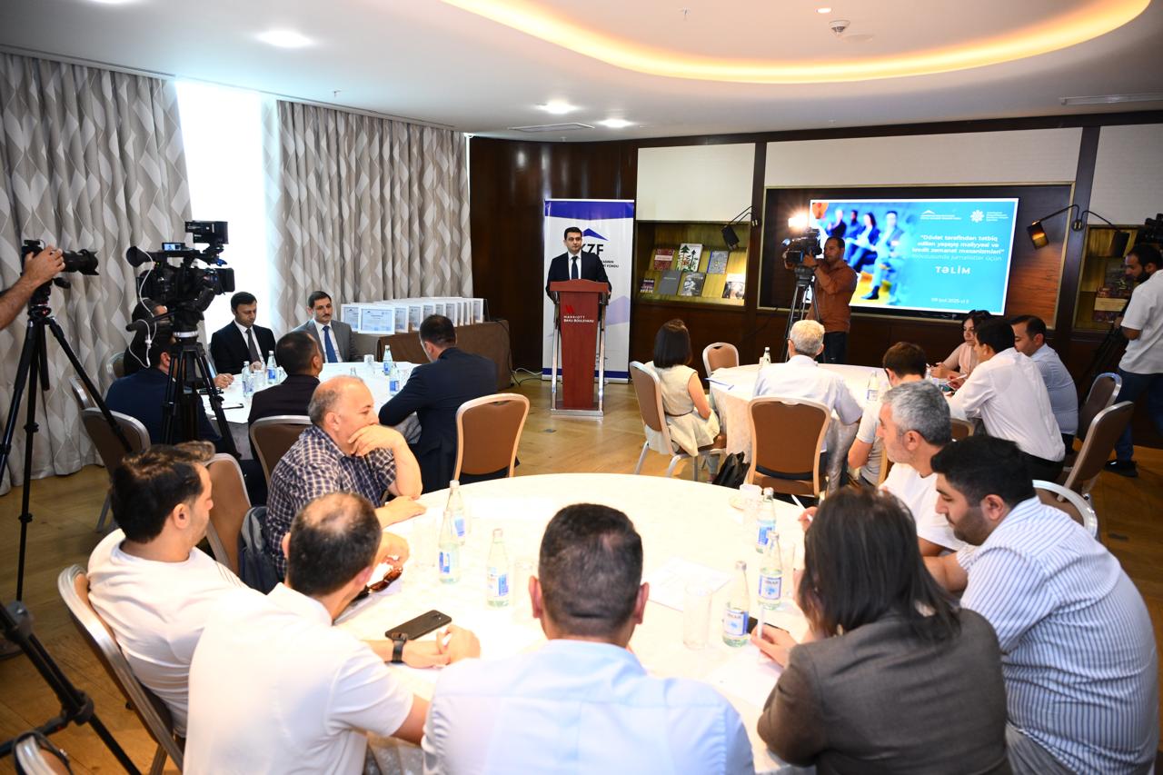 Media nümayəndələri üçün təlim keçirildi - GÖRÜNTÜ