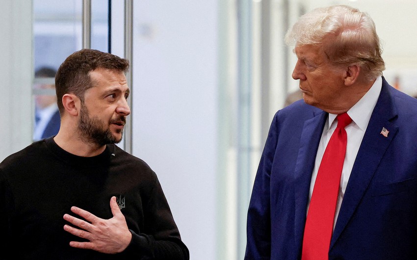 Zelenski Trampla danışıqlar apardı