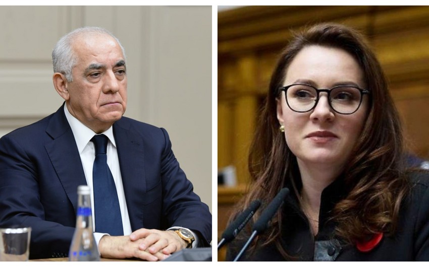 Əli Əsədov ukraynalı həmkarını təbrik etdi 