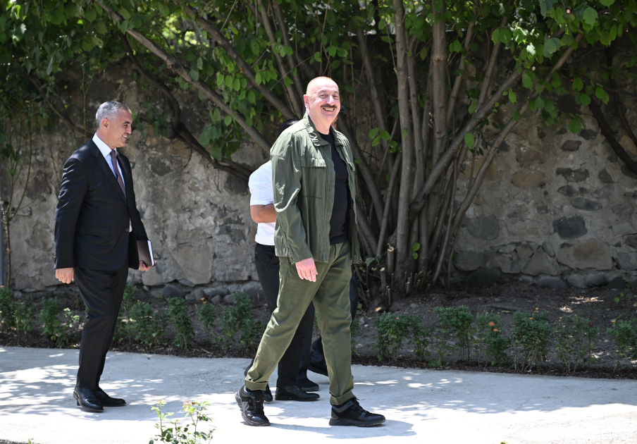 Prezident Xocalıdan görüntülər PAYLAŞDI
