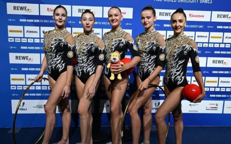 Gimnastlarımızdan 2 qızıl, 1 gümüş medal