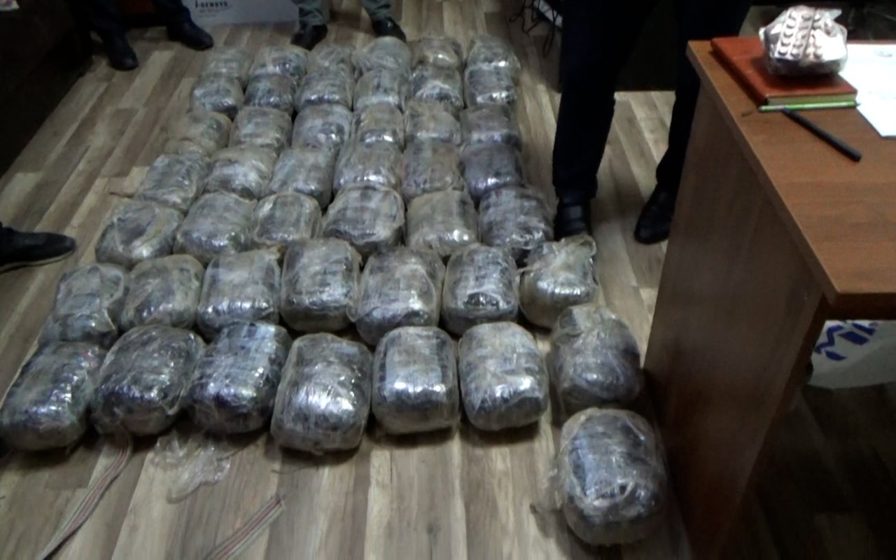 58 kiloqramdan çox narkotik aşkarlandı