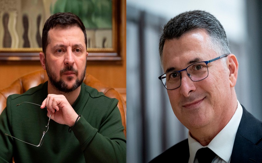 Zelenski İsrail naziri ilə görüşdü