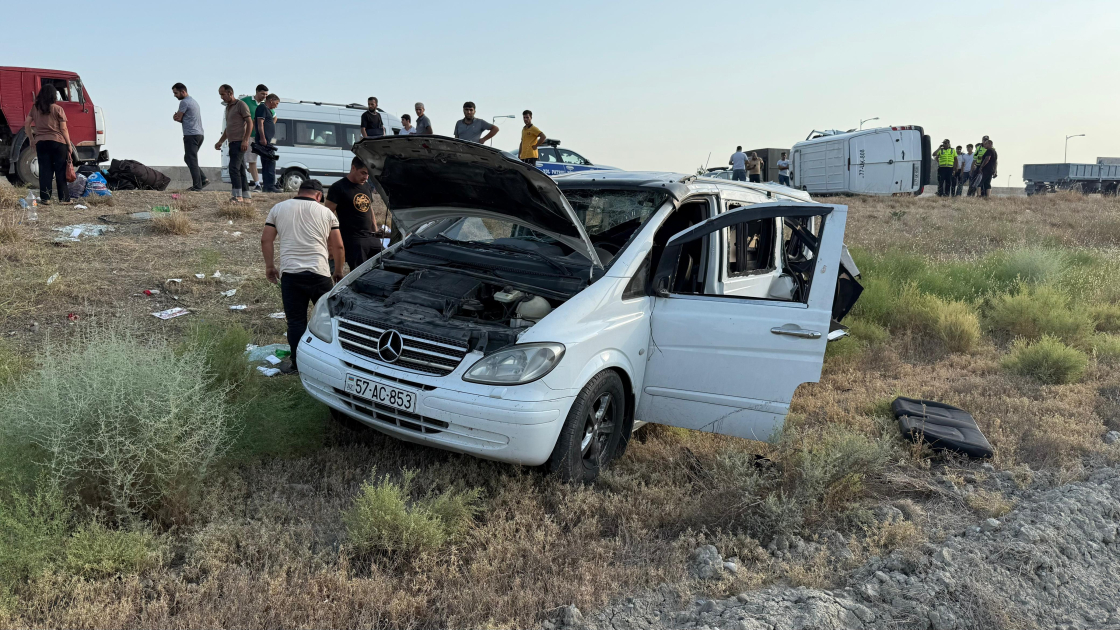 Bakı–Qazax yolunda ağır qəza - 10 nəfər yaralandı