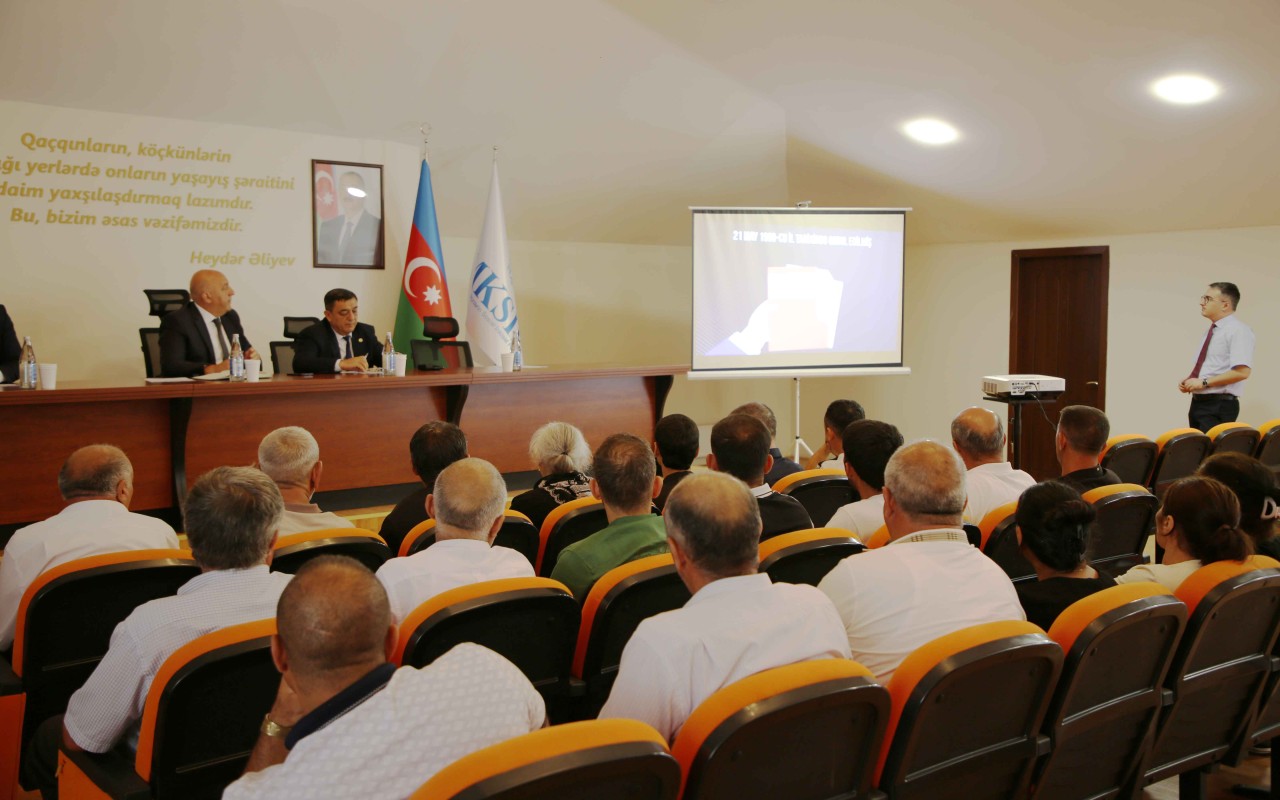 Keçmiş məcburi köçkünlər mina təhlükəsi ilə bağlı maarifləndirilib - FOTOLAR