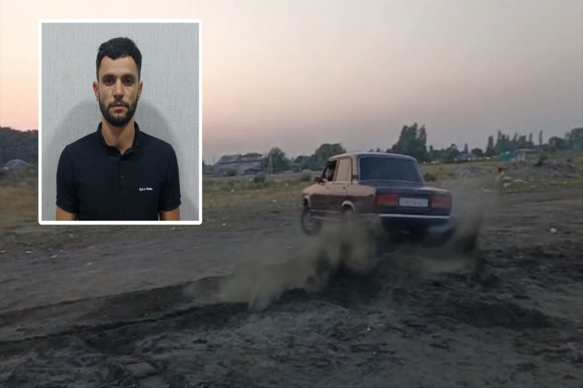 Çimərlikdə avtoxuliqanlıq edən sürücü həbs edildi