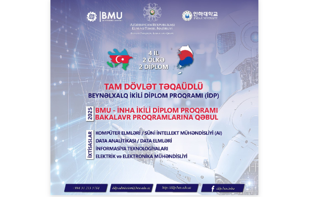 BMU-İNHA İDP-yə qəbul başlayır