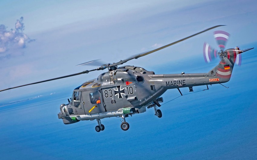 Almaniyada hərbi helikopter qəzaya uğradı