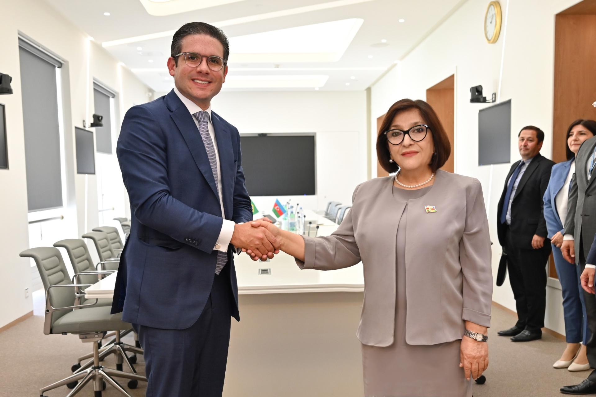 Sahibə Qafarova Braziliya Deputatlar Palatasının sədri ilə görüşdü