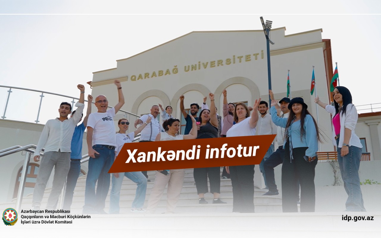 Xankəndi şəhərinə infotur təşkil edilib - VİDEO